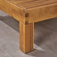 thumbnail image 6 of Frankie Outdoor 6 Seater Acacia Wood Sectional Sofa and Club Chair Set, Teak and Red, 6 of 17