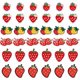 thumbnail image 1 of 36 parches termoadhesivos de fresa para coser o planchar, 6 estilos, bonitos parches bordados rojos, parches de costura decorativos., 1 of 5