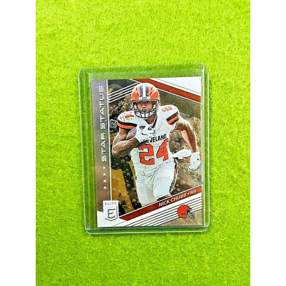 NICK CHUBB JERSEY #24 Baker Mayfield's RB #/299 BROWNS Star Status SP 2019 Elite