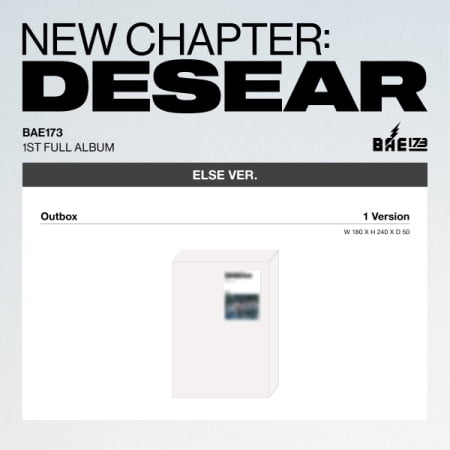 New Chapter : Desear - Else Version - incl. Photobook Photocards Postcard Set Folded Poster Limited Ticket Coloring Book w/Pencil Photo Sticker + Lucky Can Badge