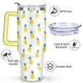 thumbnail image 3 of 40 OZ Tumbler with Handle Insulated Water Bottle Pineapple Coffee Mug for Drinking Coffee Water Wine Ideal Gift for Husband Son Dad, 3 of 7