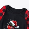 thumbnail image 5 of Odeerbi Christmas Pajamas for Family Plaid Holiday Long Sleeve Family Christmas Pajamas Matching Sets Mom Fashion Print Sleepwear Xmas Family Matching PJs Set Black, 5 of 5