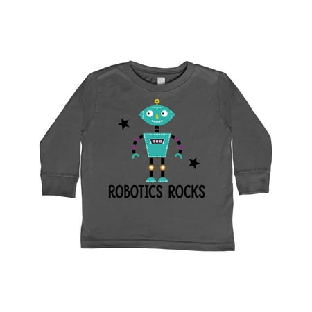 

Inktastic Robotics Rocks Funny Robot Gift Toddler Boy or Toddler Girl Long Sleeve T-Shirt