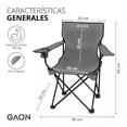 thumbnail image 2 of Silla Para Playa Brush Alberca Camping Y Pesca Portatil Plegable, 2 of 4