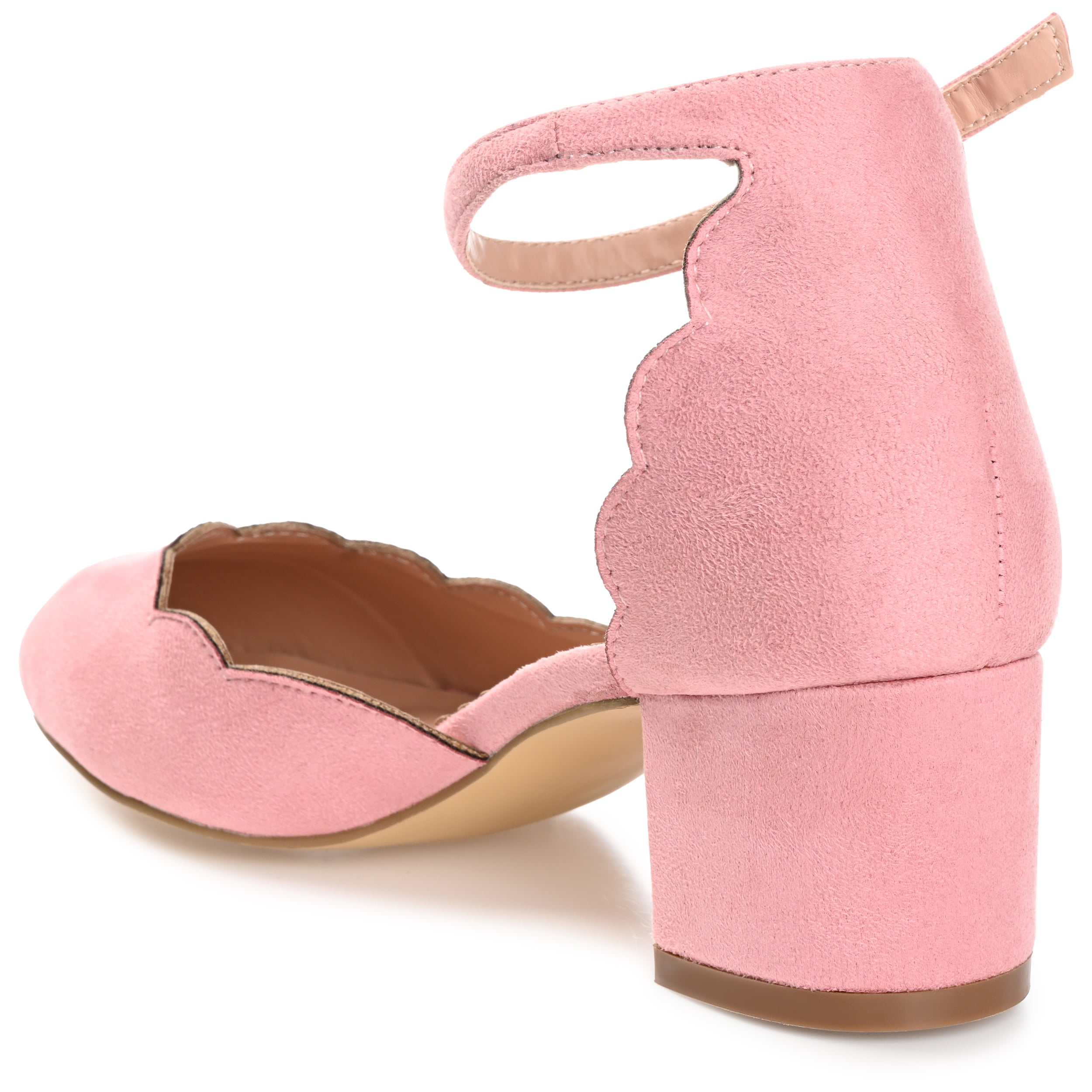 Journee Womens Edna Round Toe Low Block Heel Pumps, Widths Available