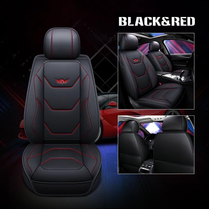 red and black seat covers walmart