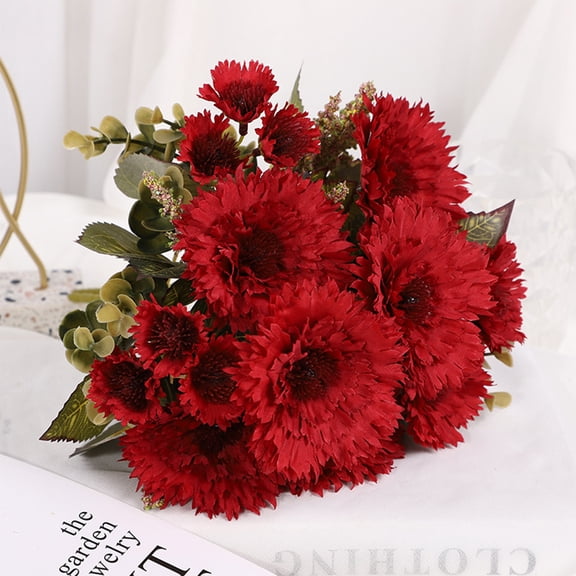 Orangide Artificial Sunflowers Bouquet Faux Silk Sunflower Heads Long Stem Fake Flowers for Home Decor Wedding Centerpiece Floral Arrangement