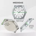 thumbnail image 3 of Reloj Casio Ltpv006 7b2 Mujer Pulsera Acero Inoxidable Correa Plateado Bisel Blanco Fondo Blanco LTP-V006D-7B2, 3 of 5