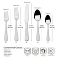 thumbnail image 4 of Wallace Continental Classic 18/10 Stainless 20pc Flatware Set (Service for Four), 4 of 7