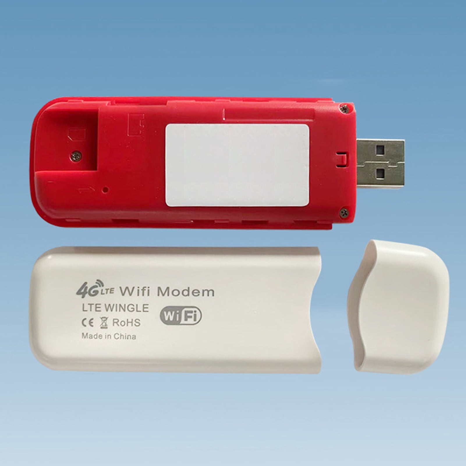 Lomubue Portable WiFi Router 4G LTE Mobile Hotspot Wide-coverage 150Mbps High Speed Wireless USB Network Modem Dongle Computer Accessories