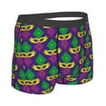 thumbnail image 3 of Balery Mardi Gras Carnival3 Men's Boxer Briefs, Soft and Breathable Cotton Underwear with nylon Waistband-Large, 3 of 9