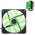 thumbnail image 2 of Radiador enfriador de CPU Bling Bling Ultra-Silence 4 tubos de calor de latón 1366 775AMD1155 3 pines verde, 2 of 12