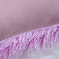 thumbnail image 6 of Unique Bargains 2-Pack Shaggy Decorative Throw Pillow Cases 18" x 18" Light Purple, 6 of 8
