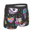 thumbnail image 3 of Fotbe Rainbow Unicorn And Cat Icecream Men’s Total Support Pouch Boxer Briefs, X-Temp Cooling, Moisture-Wicking Underwear, Regular, Long-leg and Trunk-Large, 3 of 9