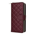 thumbnail image 2 of Compatible for Samsung Galaxy S24 FE Wallet Case, Crossbody Strap PU Leather Folio Phone Cover, Zipper Handbag Purse with Card Holder Lanyard Flip Stand for Samsung Galaxy S24 FE, Winered, 2 of 10
