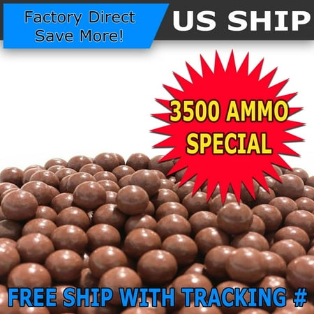 3500 QTY Biodegradable Slingshot Ammo 3/8 Inch Precision Hard Clay Balls Lot