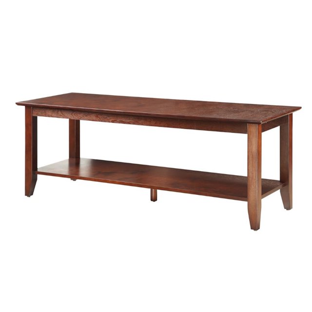 Convenience Concepts American Heritage Table Basse avec Étagère Inférieure et Style Classique, Espresso