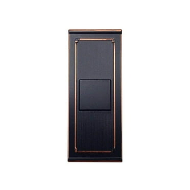 Wireless Battery Operated Doorbell Push Button, Mediterranean Bronze