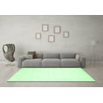 thumbnail image 3 of Ahgly Company Indoor Square Solid Emerald Green Modern Area Rugs, 5' Square, 3 of 4