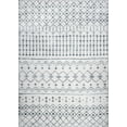 thumbnail image 4 of Mandala 5x7 Area Rug – Ultra-Soft, Geometric Boho Area Rug for Living Room, Office, and Bedroom - Non-Shedding Machine Washable Rug – Light Gray & Ivory, 4 of 8