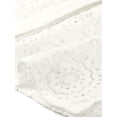 thumbnail image 5 of INSPIRE CHIC Women's Lace Tops Short Sleeve Lace Eyelet Button Down Blouse XS White, 5 of 6