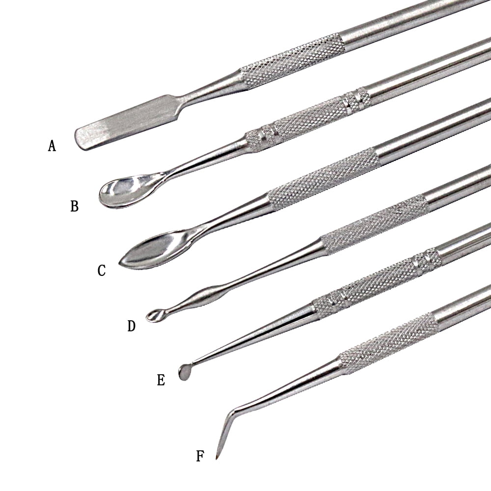 Stainless Steel Wax Carvers Set, Polymer Pottery Clay Spatula Carving Tool for Modeling, Sculpting and Shaping, Set of 12