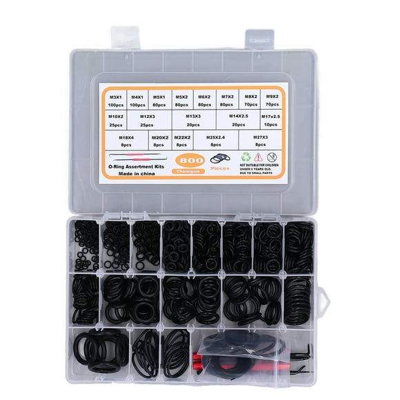 O Ring Assortment Kits,800Pcs O Ring Assortment O Ring Assortment Set Sealing Gasket Washers Optimized for Excellence