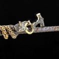 thumbnail image 3 of Collar nórdico vikingo con cabeza de lobo y colgante del martillo de Thor, fabricado en acero inoxidable 316L con acabado dorado, apto para hombres y mujeres., 3 of 5