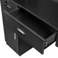 thumbnail image 5 of GoDecor Wall Mount Barber Station Hair Styling Drawer Storage Beauty Salon Spa Equipment, Black, 5 of 6