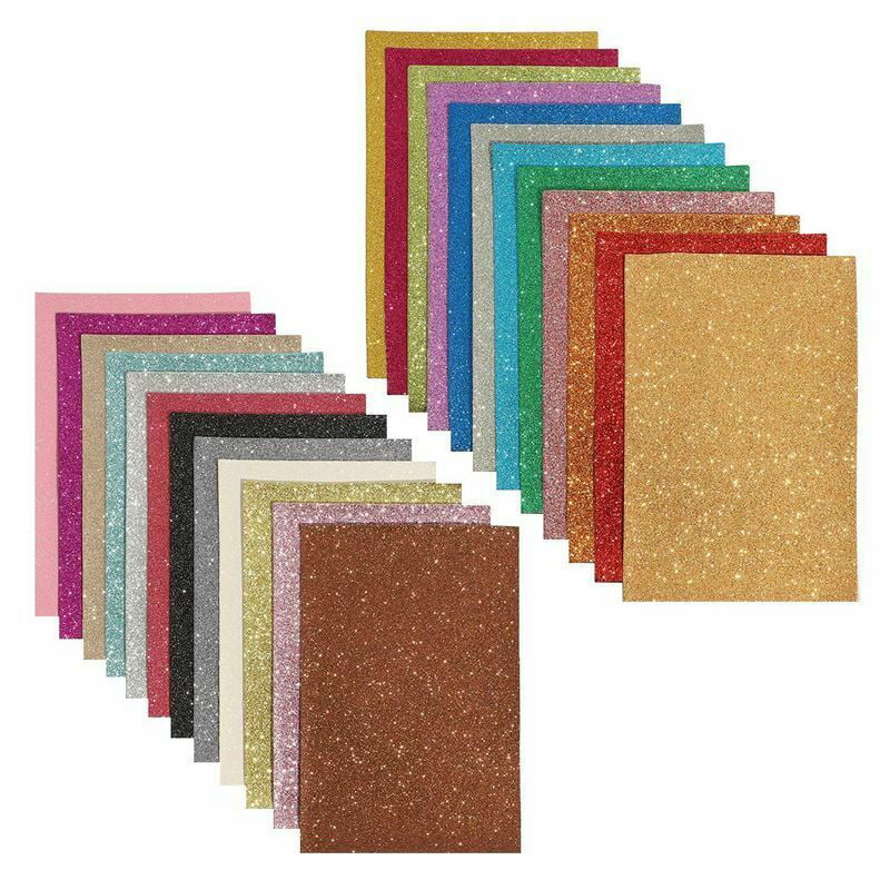 Ribbon and Glitter Faux Leather 6 Pack