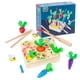 thumbnail image 1 of Juego 3 En 1 De Madera Con Forma De Cosecha De Zanahorias, Juego A Juego De Tamaño, Juguetes De Habilidad Motora Fina, Juguete De Aprendizaje Preescolar Para Bebés, Regalo Para Niños Y Niñas Noticed FN005838-00, 1 of 6