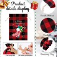 thumbnail image 2 of StoBag, 50 Uds., venta al por mayor, bolsas de lino de Feliz Navidad con cordón, pequeño paquete de almacenamiento de regalo, paquete de bolsillo, bolsa para niños, recuerdos de fiesta, 2 of 2