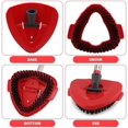 thumbnail image 4 of 4 in 1 Spin Mop Replacement Attachment Set, Compatible with O-Ceda Easywring Spin Mop Replace Head, 2 pcs Mop Replacement Head, 1 pcs Mop Scrub Brush Head and 1 pcs Mop Base, 4 of 5