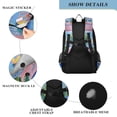 thumbnail image 4 of FORMRS Unisex School Backpack 17" Student Travel Bag with Laptop Compartment, Purple Window, 4 of 7