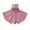 Watermelon Red, variant on Girls Boys Hooded Cloak Kids Sherpa Fleece Fuzzy Button Adorable Fall Winter Warm Poncho Brown Size 2-3 Years