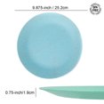 thumbnail image 2 of Yalin Wheat Straw Lightweight PP Dinner/Lunch Plate,9.875 Inch Round Unbreakable Salad Plates Picnic Plates for Holiday Party,Break-resistant,Dishwasher and Microwave Safe,BPA Free,Multicolor (Pack 8), 2 of 6