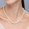 thumbnail image 3 of ANGARA 6-7mm, 18" Freshwater Cultured Pearl Single Strand Necklace in 925 Sterling Silver for Women | June Birthstone, Birthday, Anniversary, Jewelry Gift for Women | Pearl Necklace, 3 of 8