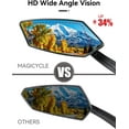 thumbnail image 3 of GET IT Left Side-MAGICYCLE 2024 New 360 degree retractable Bike Mirrors Left Handlebar Rear View Mirror E-Bike Mirrors Adjustable Rotatable Safe Wide Angle HD Glass Bicycle Mirrors compatible Handleb…, 3 of 4