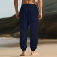 thumbnail image 5 of Simua Men's Performance Jogger Pants with Ribbed Cuffs - Navy Blue Athletic Pants with Contrast Drawstring for Gym and Casual Wear, 5 of 5