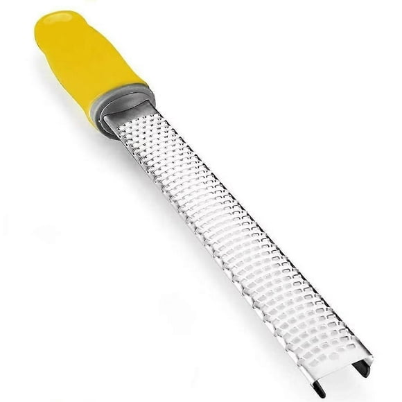 Kitchen Cheese Grater & Lemon Zester -ergonomic Handle - Easy To Grate Or Zest Lemon, Orange, Citrus(1pc, Yellow)