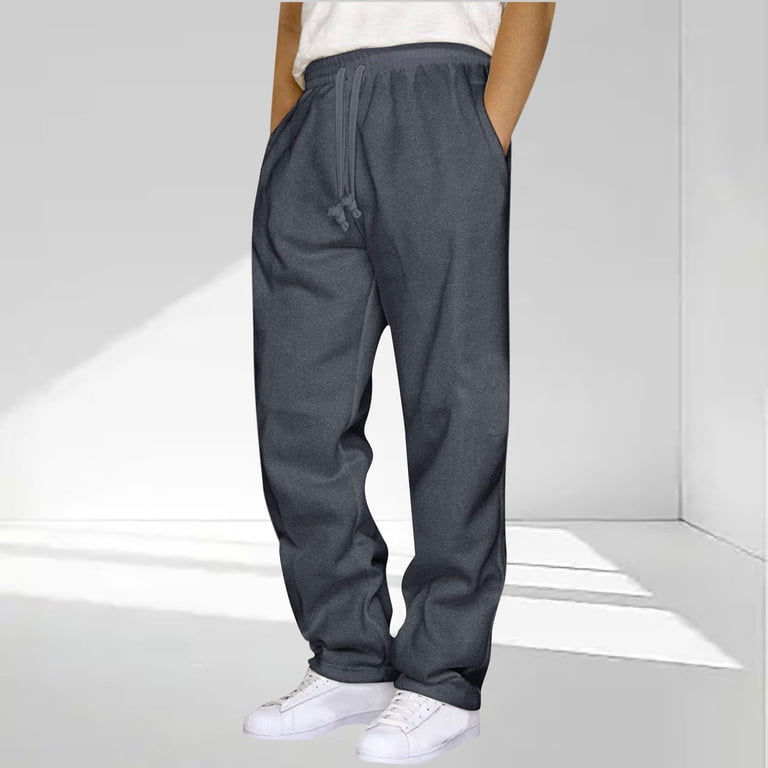 WMTBSRSW Plus Size S-6XL Sweatpants for Men Casual Wide Leg Baggy