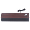 thumbnail image 1 of Desktop Computer Soundbar, Computer Speakers Low Noise USB Powered Volume Control Wooden  for, 1 of 8