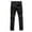 Black, variant on Men's Ripped Jeans Solid Color Straight Stretch Skinny Slim Fit Broken Casual Washed Denim Pants Trousers