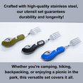 thumbnail image 6 of Stainless Steel Camping Flatware-Jaguar Black, 6 of 9