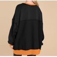 thumbnail image 2 of QASIEATN Hoodies for Graceful Women Fashion, Oversized Sweatshirt Casual Long Sleeve Button Neck Pullover Tunic Tops Outfits Sweater, Womens Fall Tops, 2 of 4
