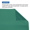 thumbnail image 4 of Unique Bargains Flower Wrapping Fog Paper 22.8x22.8 Inch Waterproof Floral Wrapping Paper Dark Green 10 Pcs, 4 of 7