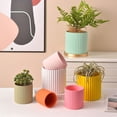 thumbnail image 6 of CCOCC Ceramic Planter,Elegant Textured Ceramic Pots for Plants,Quality Biodegradable Clay Planters for Indoor Plants,Pink, 6 of 7