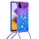 thumbnail image 2 of Funda para Samsung Galaxy A22 5G Brillantina Líquida Divertida Reluciente y con Cristales en Movimiento Cuerpo Cruzado con Cordón Ajustable, 2 of 5