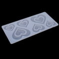thumbnail image 2 of Dalazy Silicone Heart Shape Dessert Mold Portable Rectangular 6 Grid Home Kitchen Chocolate Cake Baking Mould Molding Tool, 2 of 6