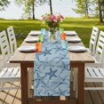 thumbnail image 4 of Table Runners 48 Inches Long Dress Scarves, Navy Blue Starfish Farmhouse Kitchen/Dining Table Runner, Short Coffee Tablerunners, Coastal Ocean Summer Sea Nautical 13x48 Inch, 4 of 9